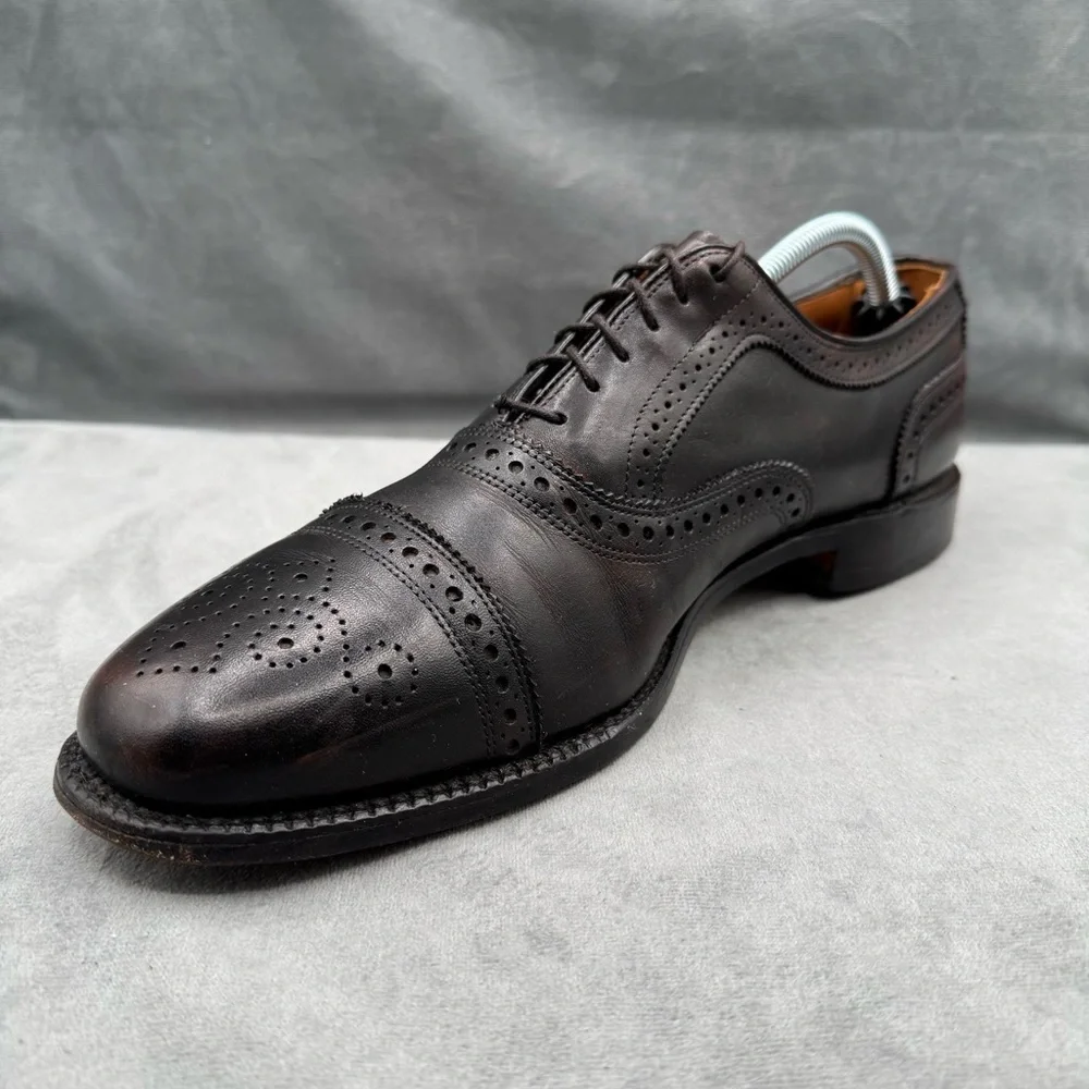 Allen Edmonds Rutland Men’s 11.5 (Narrow)‎ Dark Brown Walnut Wingtip Dress Shoes